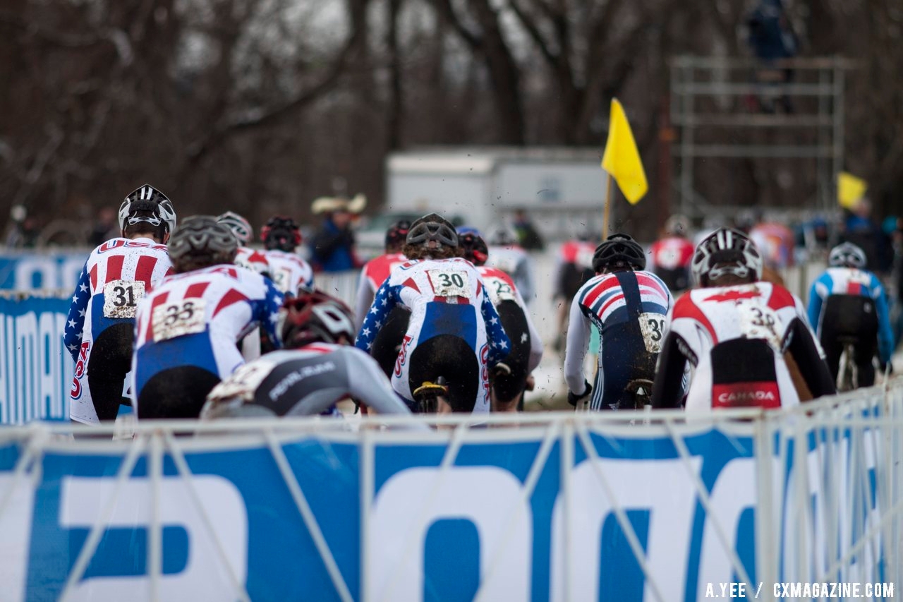Most of team USA had to overcome poor start positions in their race to have any chance of a top ten finish. © Cyclocross Magazine