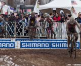 Andrew Dillman skips classes and hops barriers to a 25th place as a first-year U23. © Cyclocross Magazine