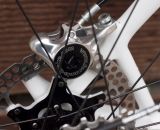Don Myrah's Ibis Hakkalugi Disc Cyclocross Bike features Formula R1 disc brakes with 324 Labs Brake Adapter. ©Cyclocross Magazine