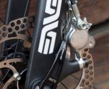 Enve's disc cyclocross fork handles the steering and braking loads on Don Myrah's Ibis Hakkalugi Disc Cyclocross Bike. ©Cyclocross Magazine