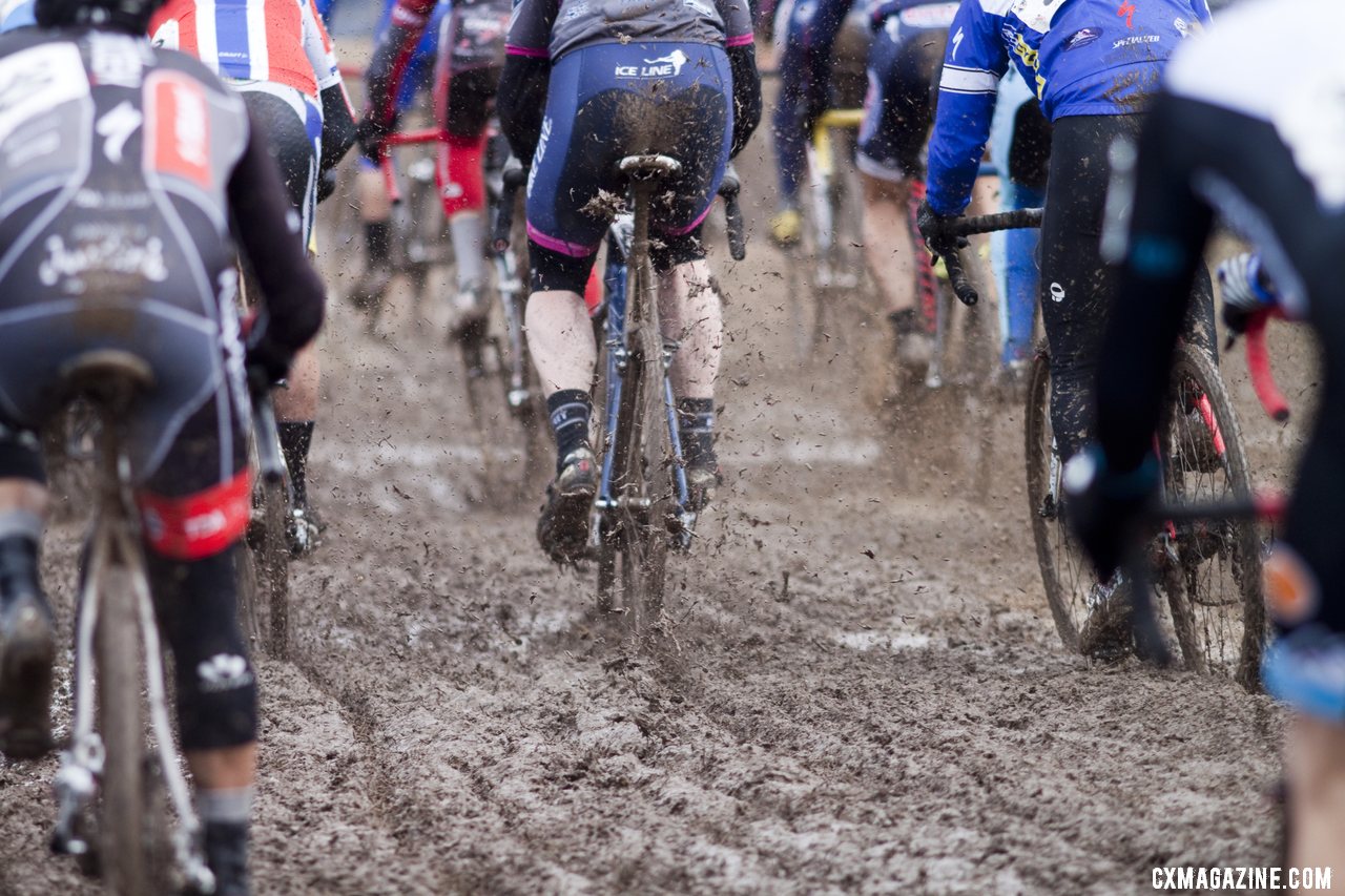 The deep mud challenged every rider © Cyclocross Magazine