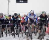 Steve Tilford wasted no time moving to the front in the first 100 feet, and within one lap had 40 seconds. © Cyclocross Magazine