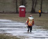 The course, on a flood plain, soaked up the night's rain © Cyclocross Magazine