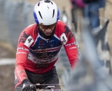 Jim Gentes fought the entire race for a top five finish. 2013 Cyclocross World Championships - Masters Men 55-59. © Cyclocross Magazine