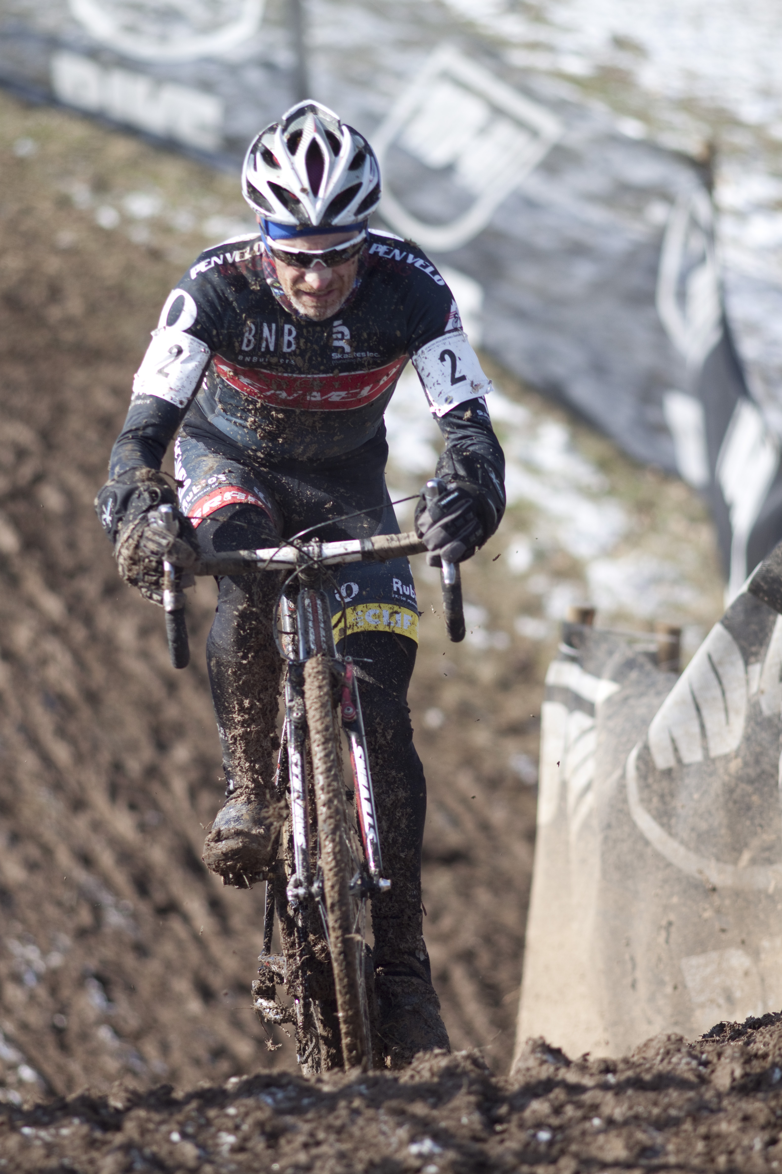 Murray Swanson got the holeshot. 2013 Cyclocross World Championships, Masters 45-49. © Cyclocross Magazine