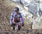 National Champion Don Myrah powers up the hill at the 2013 Cyclocross World Championships, Masters 45-49. © Cyclocross Magazine
