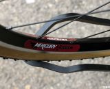 Mercury Cycling X-series alloy tubular wheels are 20mm deep, 23.5mm wide, and weigh 1362 grams (1450 for clincher) and retail for $749. © Cyclocross Magazine