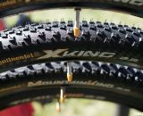 Continental said they're finally going to have full production of their long-awaited cyclocross tubulars, and they will featuring a pattern very similar to this XKing mountain bike tire.