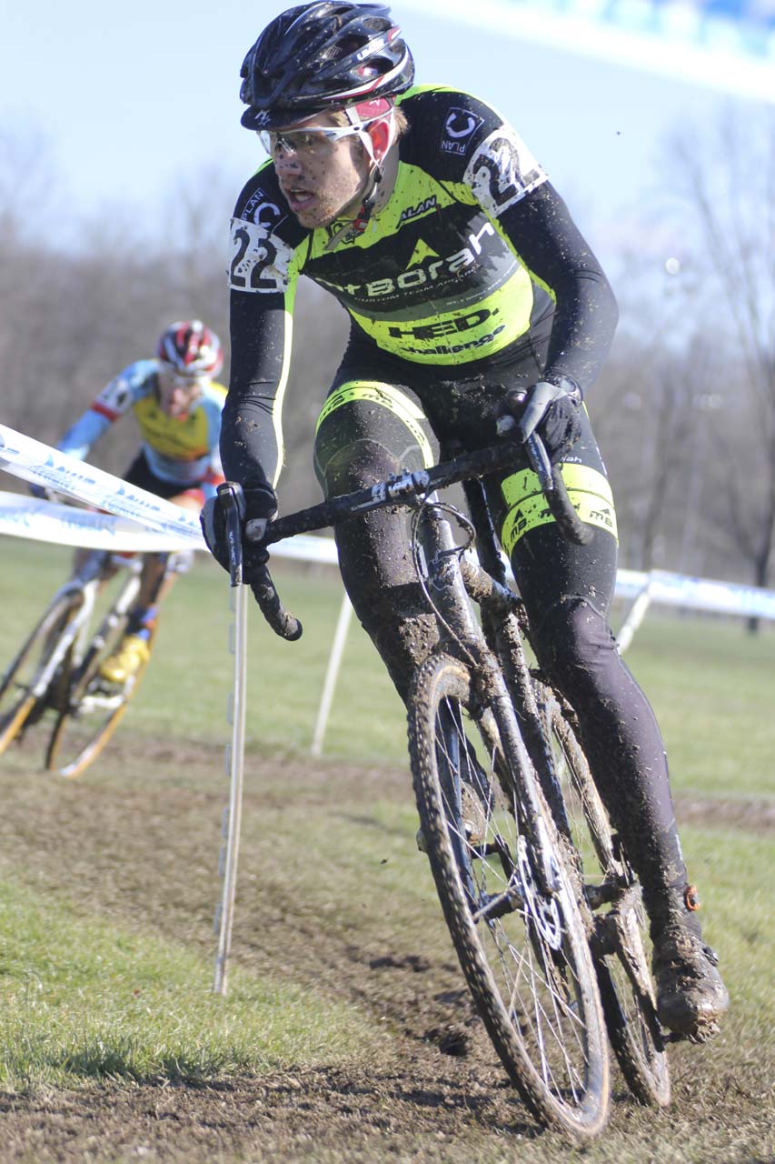 Eric Thompson (Mt. Borah Epic Team) negotiating the chicane. © Marcia Seiler