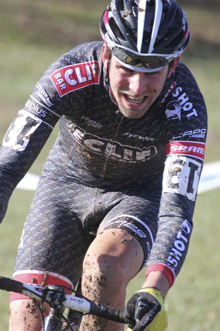 Troy Wells (Team CLIF BAR) didn\'t let superstition get in the way of his third place finish. © Marcia Seiler