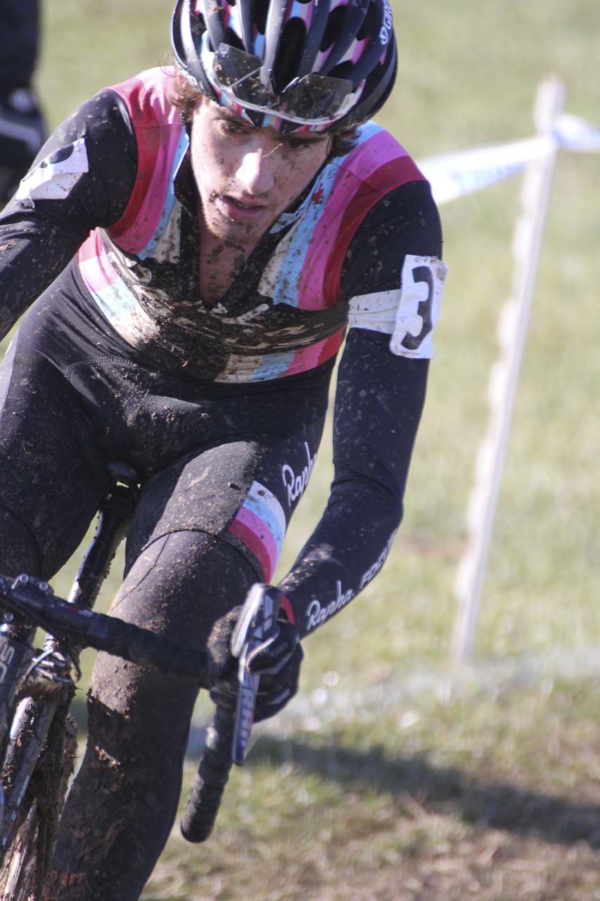 Zach McDonald (Rapha - Focus) on his way to third place. © Marcia Seiler