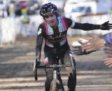 Zach McDonald (Rapha - Focus) finishing in second place. © Marcia Seiler