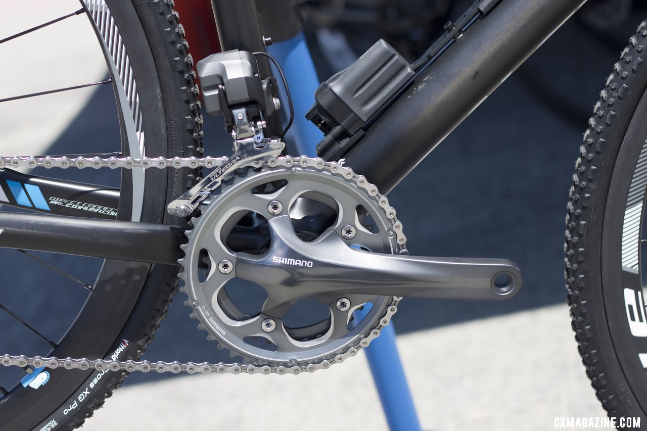 The RXC Pro Disc features a Ultegra Di2 drivetrain and a Shimano CX70 crankset. ©Cyclocross Magazine