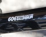 Redline uses 6061 double butted aluminum on the Conquest Disc. Sea Otter 2012. ©Cyclocross Magazine