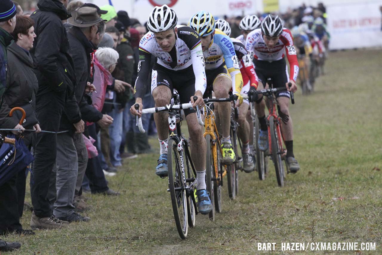 Niels Albert (BKCP-Powerplus) leading the race. © Bart Hazen