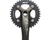 Single ring Pressfit-compatible cranksets from Shimano's new 2013 Zee Gravity Component Group. ©Shimano