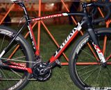 Lea Davison rode her 2013 Specialized Crux S-Works carbon cyclocross bike to second place at CrossVegas 2012. ©Clifford Lee / Cyclocross Magazine Lea Davison rode her 2013 Specialized Crux S-Works carbon cyclocross bike to second place at CrossVegas 2012. ©Clifford Lee / Cyclocross Magazine