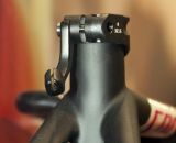 The seat-collar-mounted rear brake cable hanger combo can be swapped out to allow racers to use mini V-brakes without a hanger. ©Cyclocross Magazine