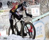 Sanne Cant navigating the tricky conditions © Bart Hazen