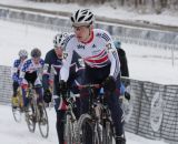 Jake Womersley of Great Britain on the frozen course © Nathan Hofferber