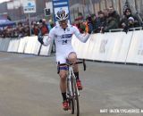 Katie Compton wins the Zolder edition of the 2013 World Cup. © Bart Hazen / Cyclocross Magazine