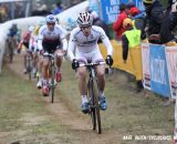 Lars van der Haar at the front of the race. © Bart Hazen / Cyclocross Magazine