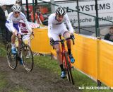 Mathieu van der Poel leading Mike Teunissen. © Bart Hazen / Cyclocross Magazine