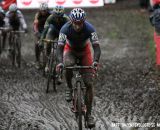 Francis Mourey taking charge of the race. © Bart Hazen / Cyclocross Magazine