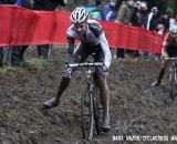 Niels Albert uses his foot to push through the technical section. © Bart Hazen / Cyclocross Magazine