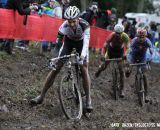 Niels Albert uses his foot to push through the technical section. © Bart Hazen / Cyclocross Magazine