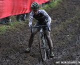 Kaitlin Antonneau negotiating the off-camber mud. © Bart Hazen / Cyclocross Magazine