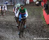 Eva Lechner leading the field. © Bart Hazen / Cyclocross Magazine