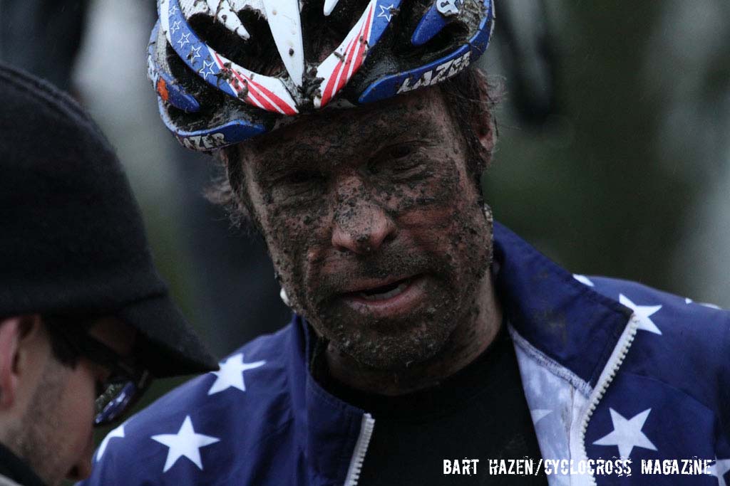 Jonathan Page\'s face says it all. © Bart Hazen / Cyclocross Magazine