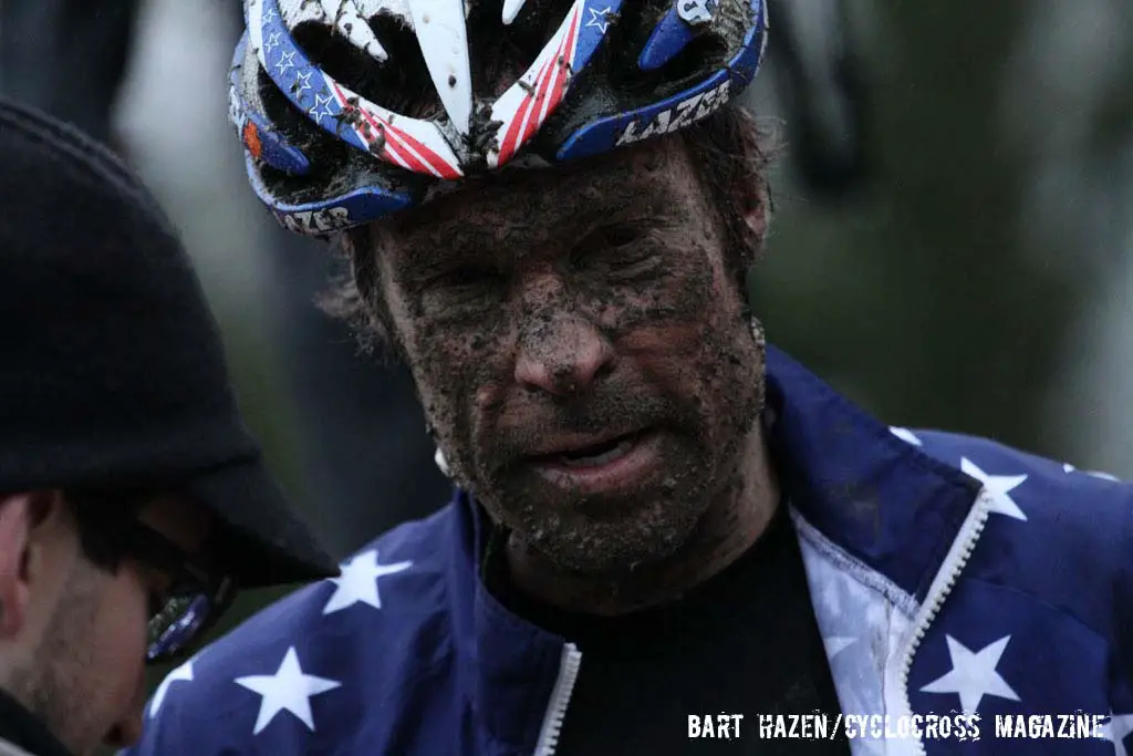 Jonathan Page\'s face says it all. © Bart Hazen / Cyclocross Magazine