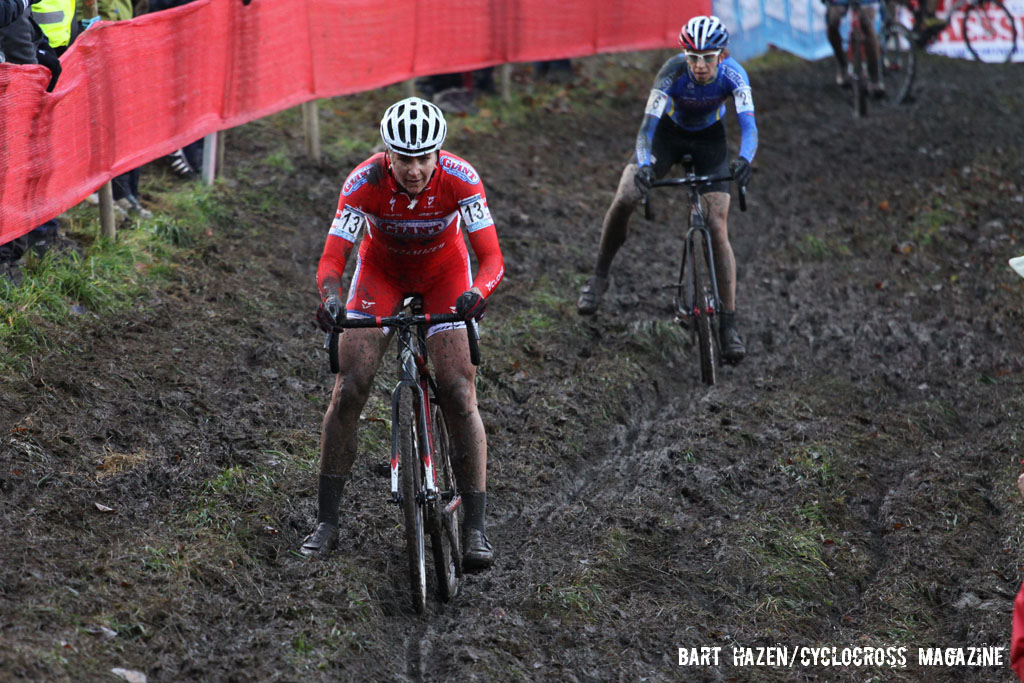 Meredith Miller was the third U.S. woman to cross the line, finishing 12th. © Bart Hazen / Cyclocross Magazine