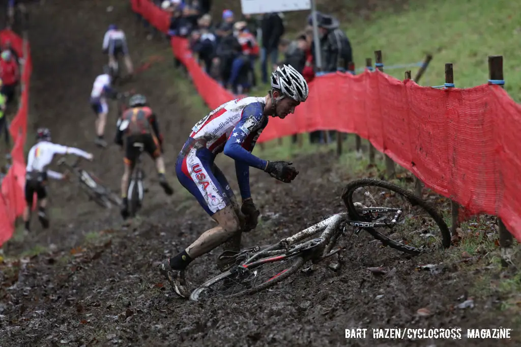 US riders were out in force at Namur. © Bart Hazen / Cyclocross Magazine