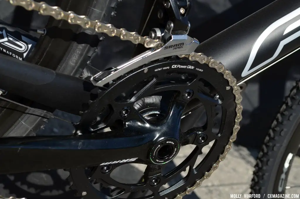 SRAM Apex crank 2014 Felt F65X at Sea Otter 2013. © Cyclocross Magazine