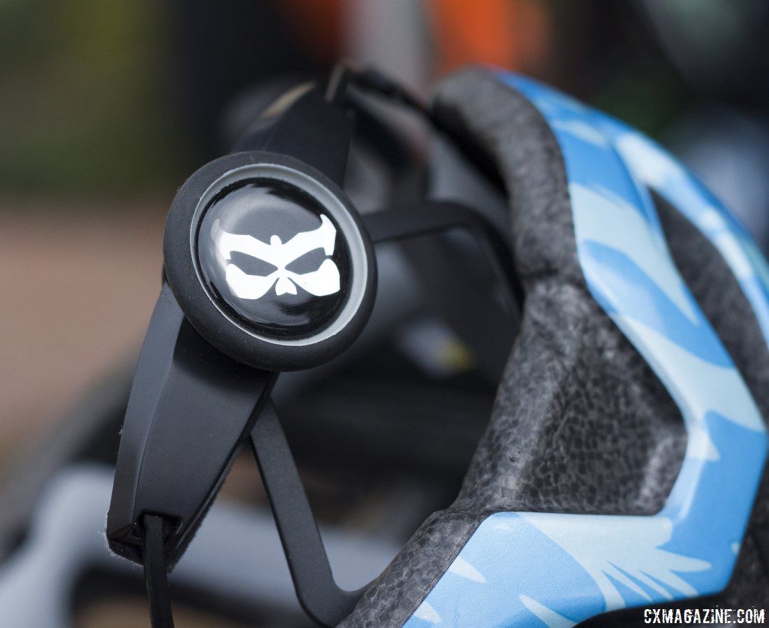 Kali Protectives even has an adjustable-fit dial on its Chakra child\'s helmet. Winter Press Camp. © Cyclocross Magazine