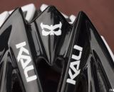 Kali Protectives's logo is a mask, based on an aggresive letter K. Winter Press Camp. © Cyclocross Magazine