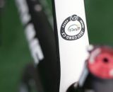 The Redline Conquest Pro carbon disc brake cyclocross bike is UCI approved, should you need it, and should you be checked. © Cyclocross Magazine