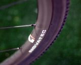 The Redline Conquest Pro carbon disc brake cyclocross bike features Novatec's new CXD 23.5mm wide tubeless ready rims. © Cyclocross Magazine