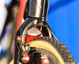 Like many Europeans, Stybar is still relying on cantilever brakes - these are the Avid Shorty Ultimate canits.© Thomas van Bracht / Cyclocross Magazine