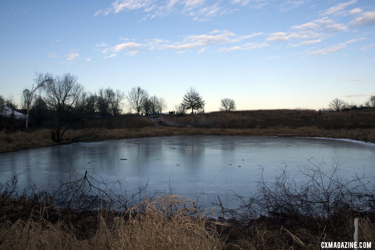 Frozen ponds greets the 2012 Cyclocross National Championships visitors. © Cyclocross Magazine