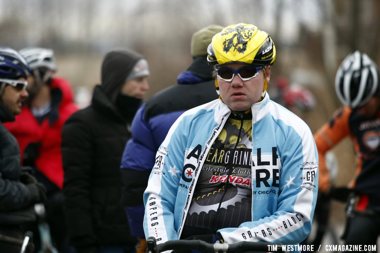 Half Acre rider concentrates before the singlespeed race. © Tim Westmore