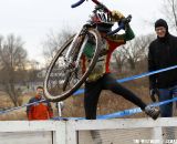 This young boy was racing his second race of the day and was a crowd favorite. © Tim Westmore