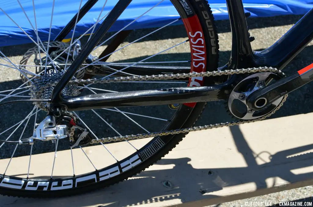 11X1 drivetrain on Adam Craig’s Prototype Giant TCX Advanced - Sea Otter 2013. © Clifford Lee