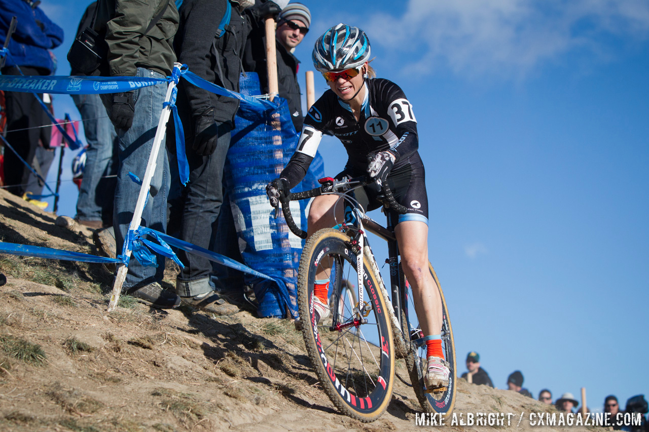 Judy Freeman races the 2014 USAC Cyclocross National Championships.