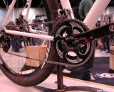 SRAM RED 2012 Compact 110BCD BB30 Crankset on the Alchemy cyclocross bike at NAHBS 2013. © Lance Barry