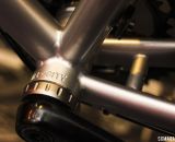 All-City Cycles' features a 68mm bottom bracket and has a number of nice, small details on the Macho King and Macho Man that suggest it's an artisan, custom frame. © Cyclocross Magazine