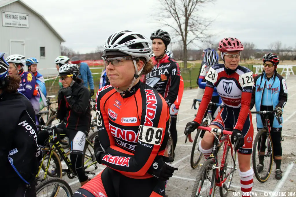 Amanda Carey waiting for the start.  © Amy Dykema